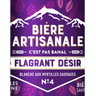 Flagrant Désir - Baie des loups (White beer with wild blueberries)