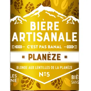Planèze - (Cerveza rubia con lentejas rubias de Saint-Flour)