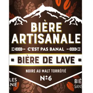 Cerveza de lava / Trouille - (Cerveza negra ligera)