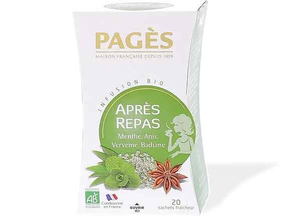 Infusión después de las comidas