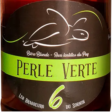 Perle verte - Biere Blonde aux lentilles vertes AOC du Puy en Velay