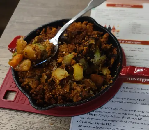 Crumble aux légumes Végan